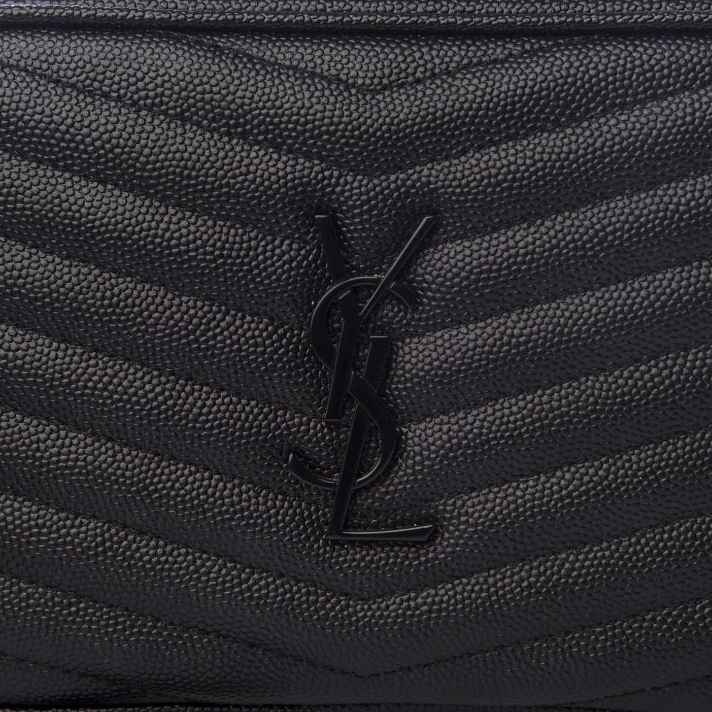 Grain De Poudre Matelasse Monogram Mini Lou Camera Bag Black