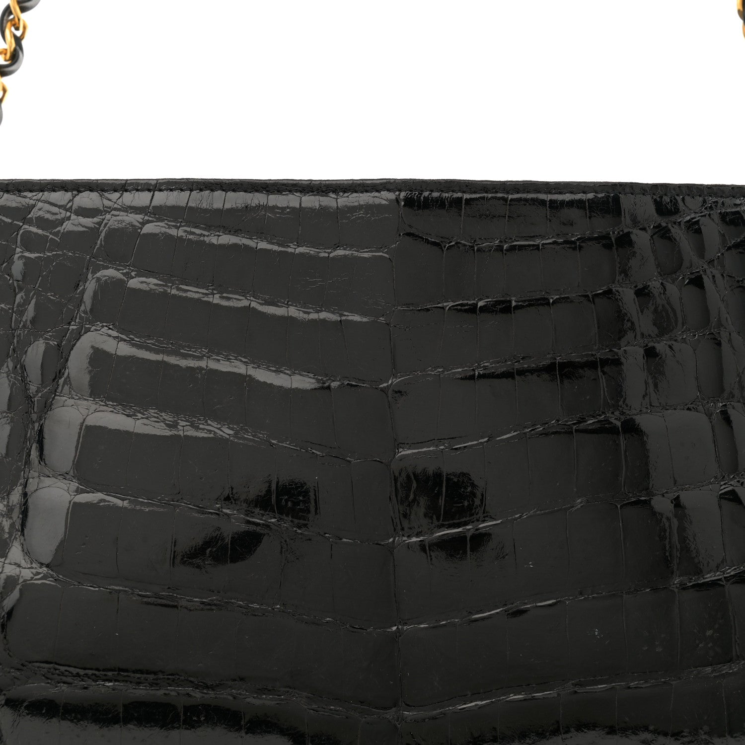 Chanel Alligator Tote Black 9 of 14