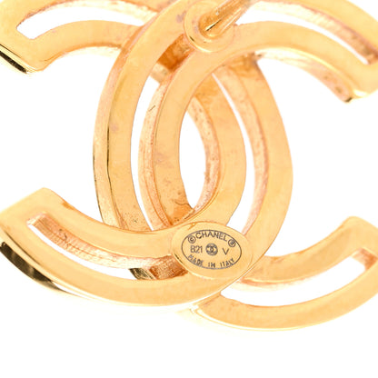 Chanel Metal Obazine CC Earrings Gold 4 of 5