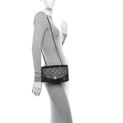 Chanel Lambskin Quilted Small Single Flap Black 2 of 14