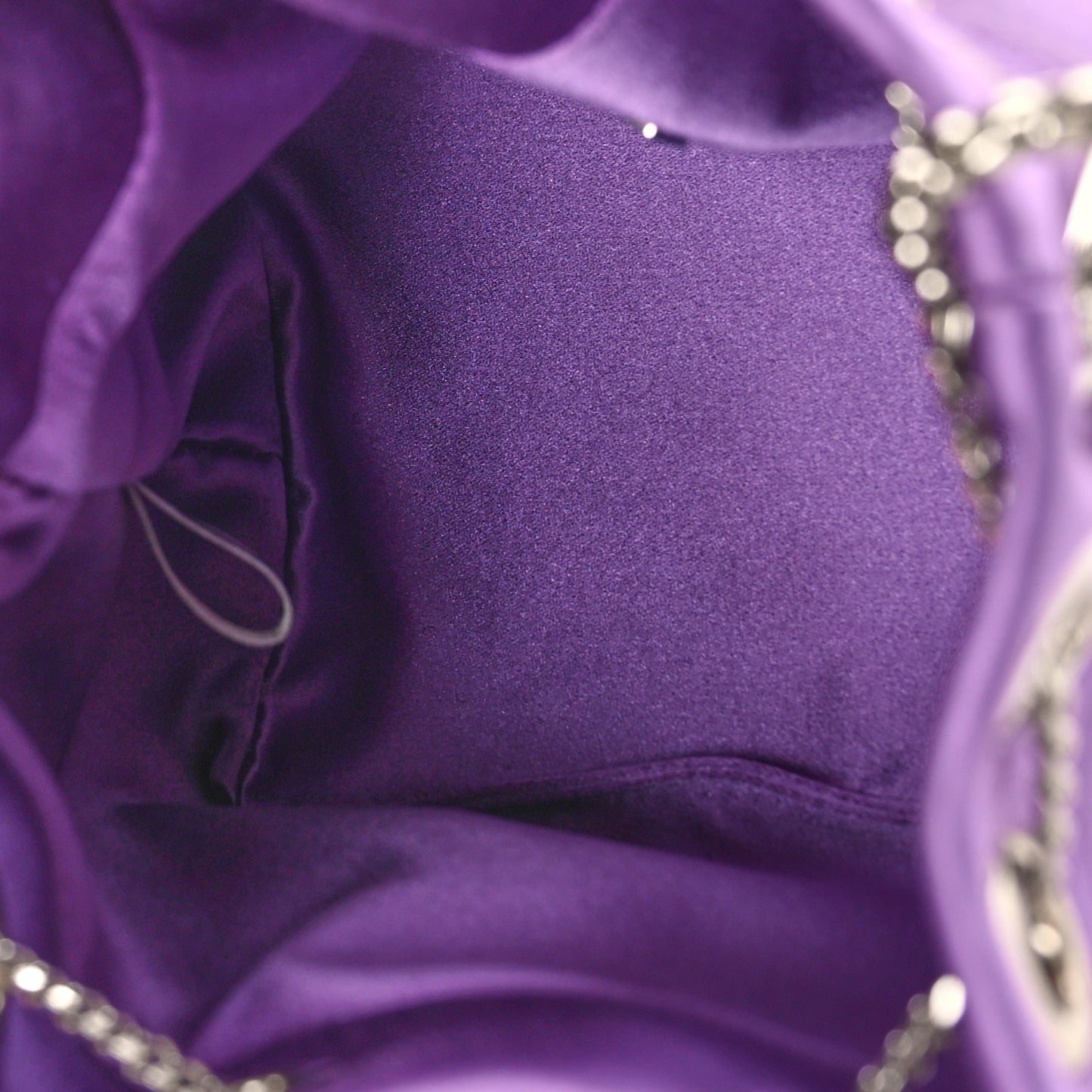 Satin Crystal Embellished Bon Bon Bag Wisteria