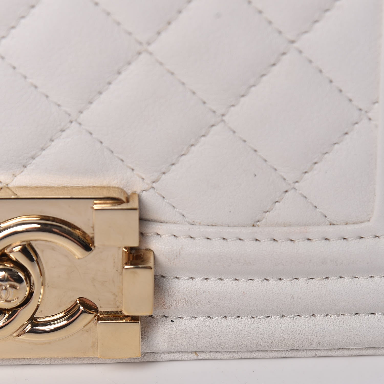 Chanel Calfskin Quilted Small Boy Flap White 16 of 19