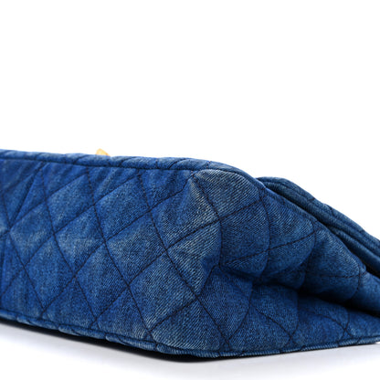 Chanel Denim Quilted 2.55 Reissue 226 Double Flap Blue 10 of 13