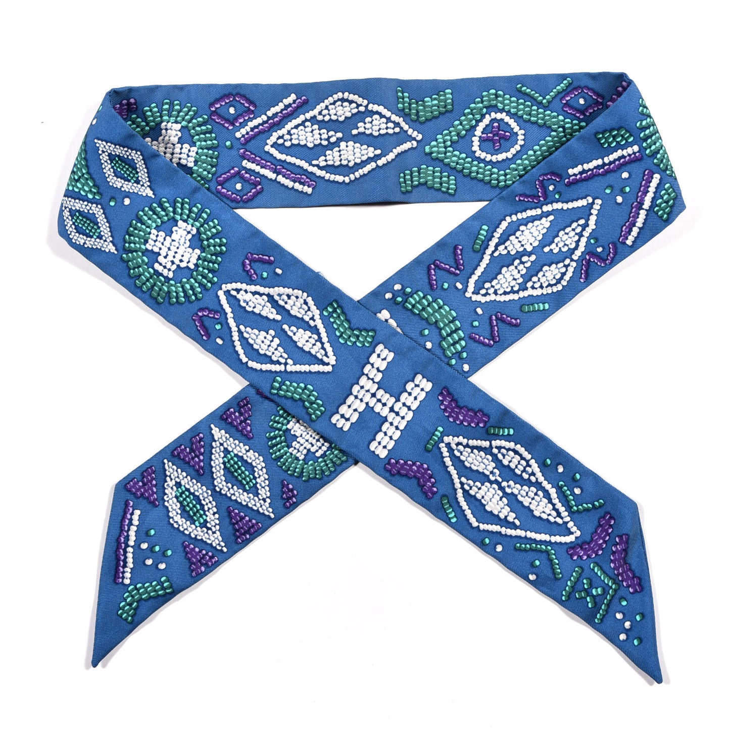 Silk Kelly En Perles Twilly Canard Vert Violet