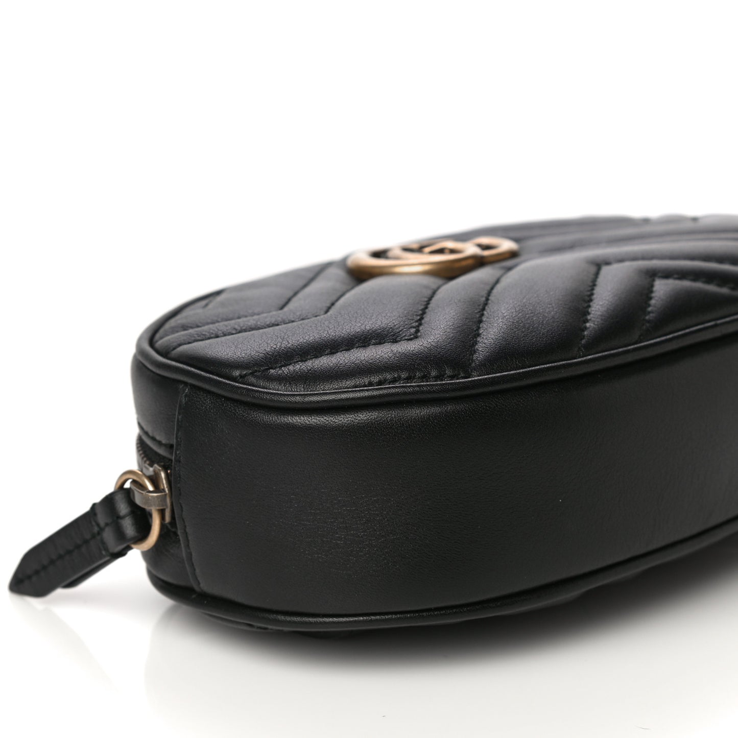 Calfskin Matelasse GG Marmont Belt Bag 75 30 Black