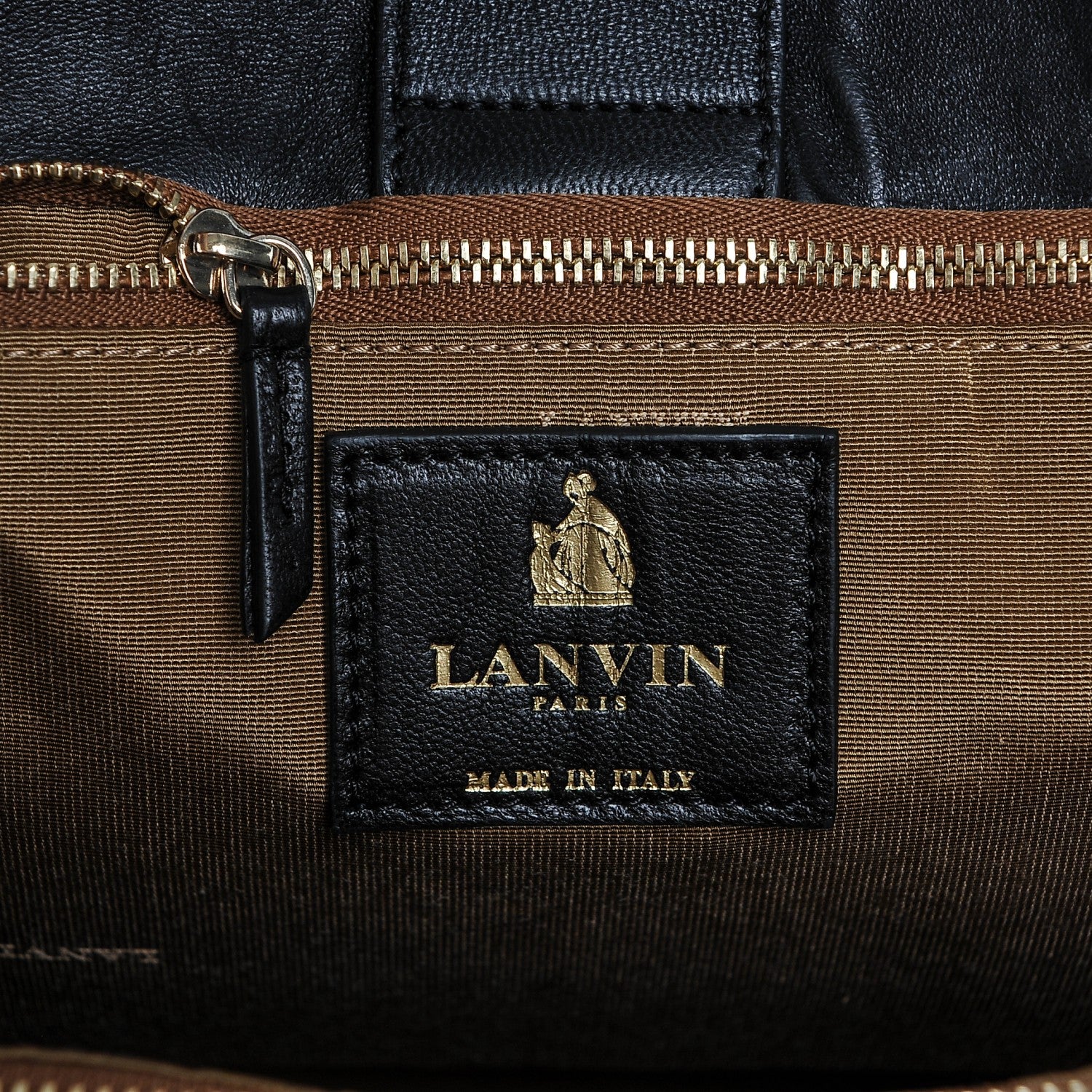 Lanvin Lambskin Quilted Medium Sugar Shoulder Bag Black 6 of 6