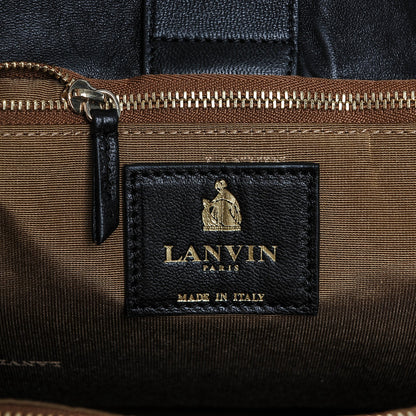 Lanvin Lambskin Quilted Medium Sugar Shoulder Bag Black 6 of 6