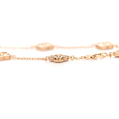 Van Cleef & Arpels 18K Rose Gold 6 Motifs Sweet Alhambra Bracelet 4 of 6