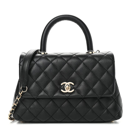 Chanel Caviar Quilted Mini Coco Handle Flap Black 1 of 9