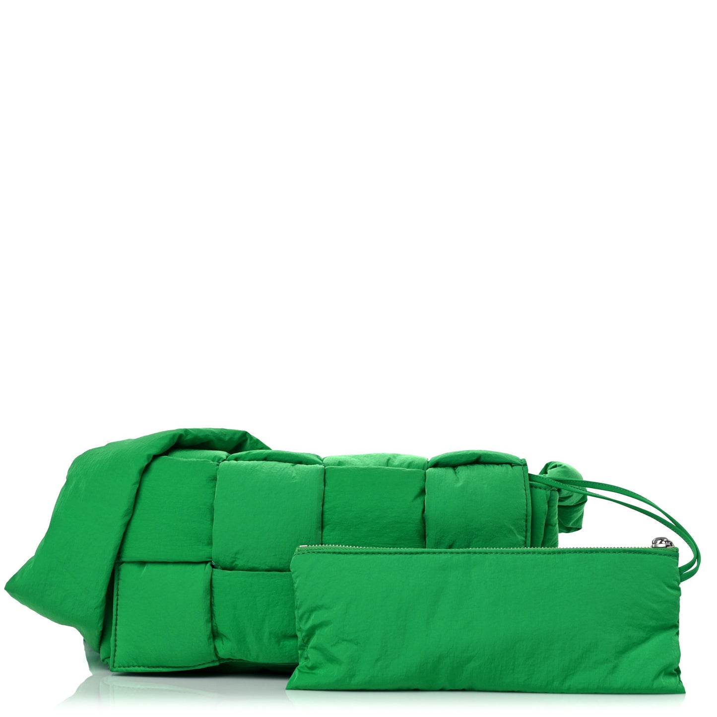 Nylon Intrecciato Padded Tech Cassette Bag Parakeet