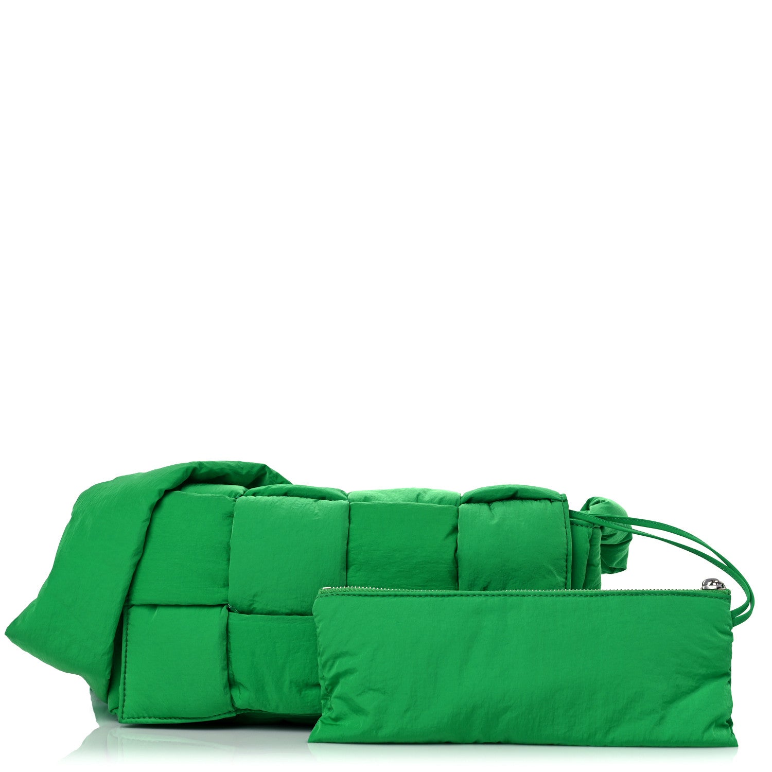 Bottega Veneta Nylon Intrecciato Padded Tech Cassette Bag Parakeet 1 of 12