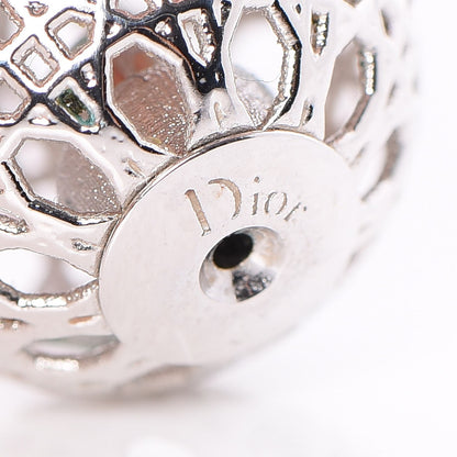 Christian Dior Cannage Mise En Dior Tribal Earrings Silver 5 of 6