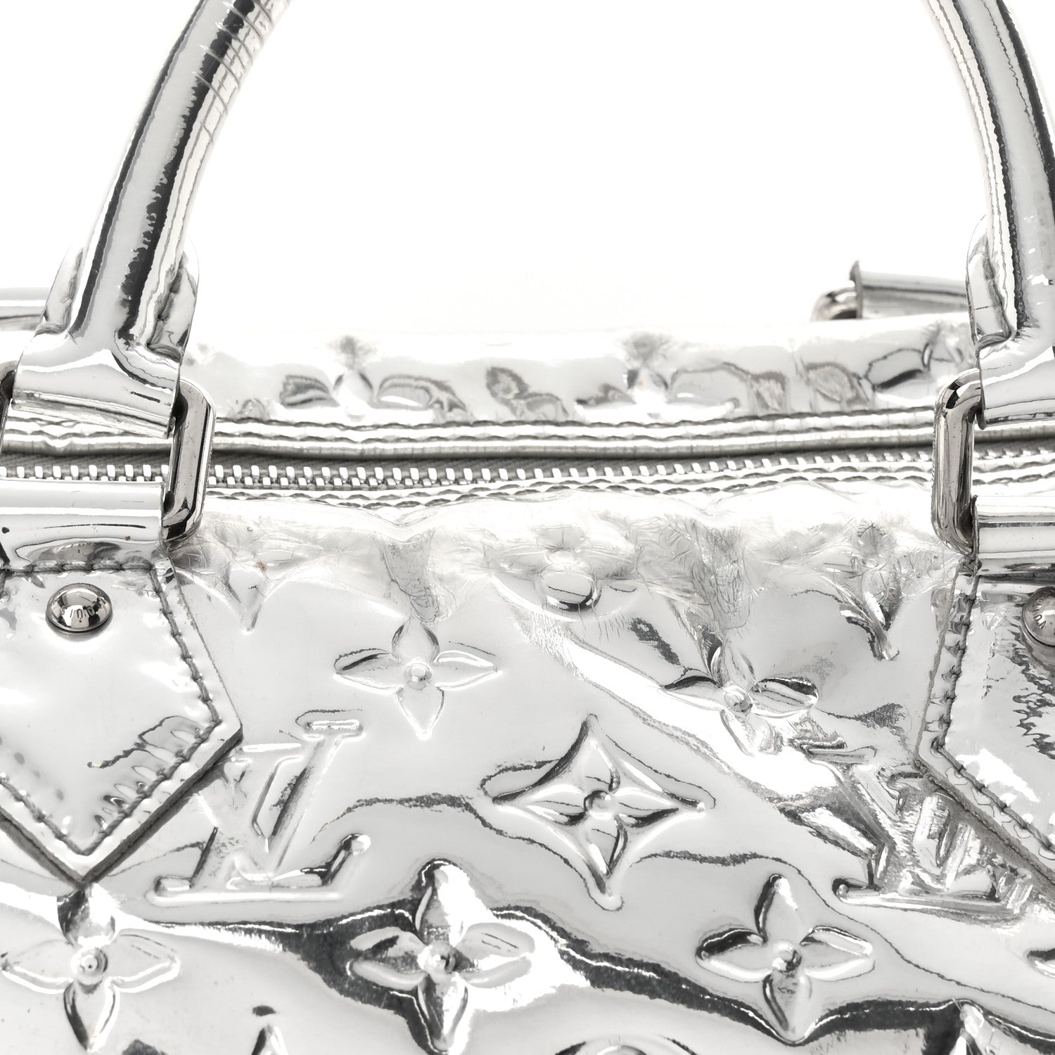 Louis Vuitton Monogram Miroir Speedy 30 Silver 22 of 22