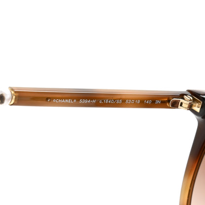 Chanel Acetate Butterfly Pearl Sunglasses 5394-H Tortoise 5 of 8