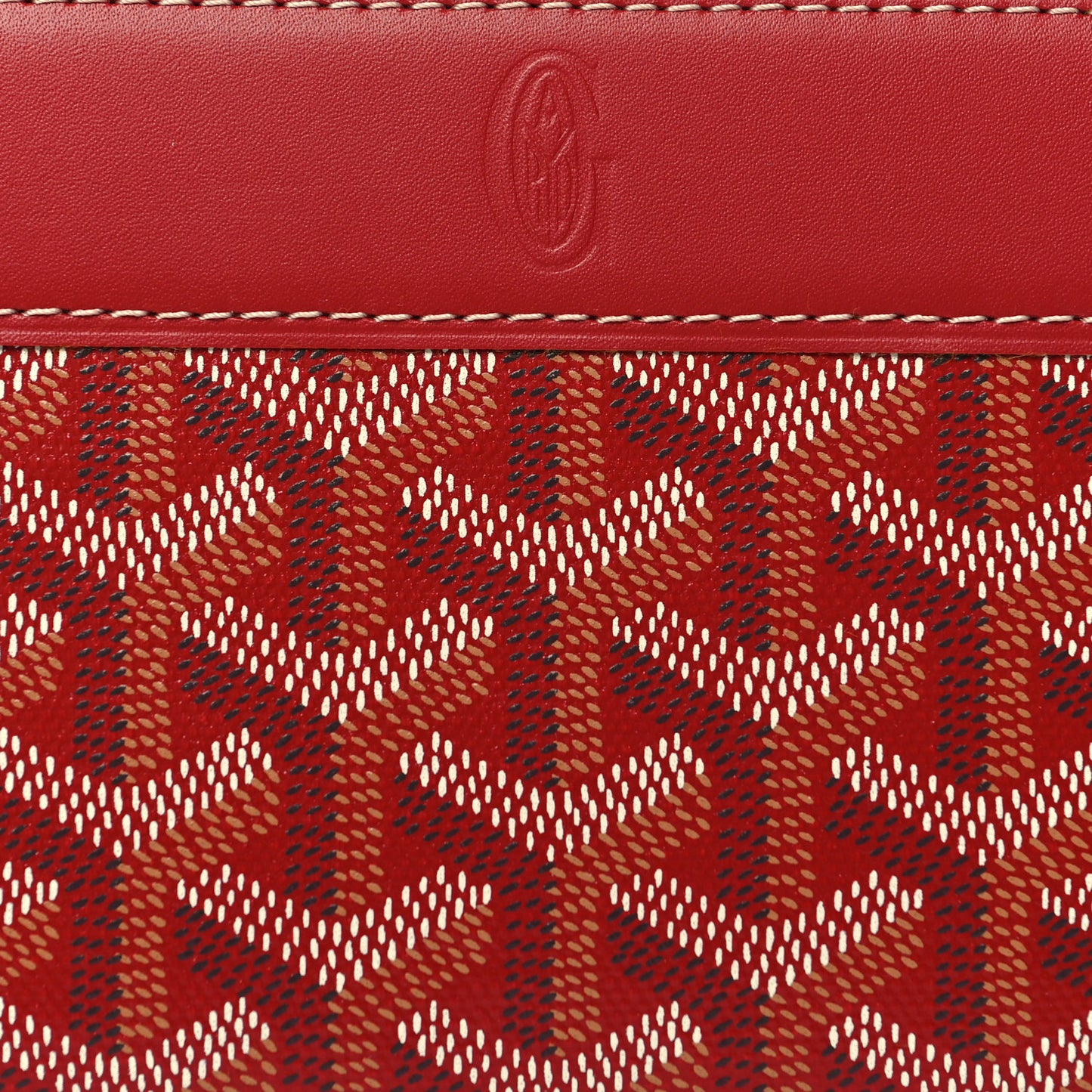Goyardine Matignon Zip Around GM Wallet Red