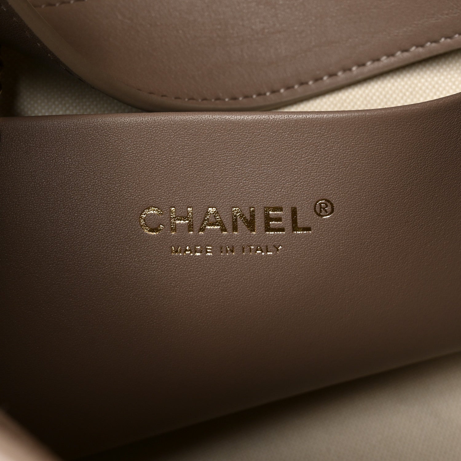 Chanel Suede CC Large Bucket Bag Grey 6 of 10