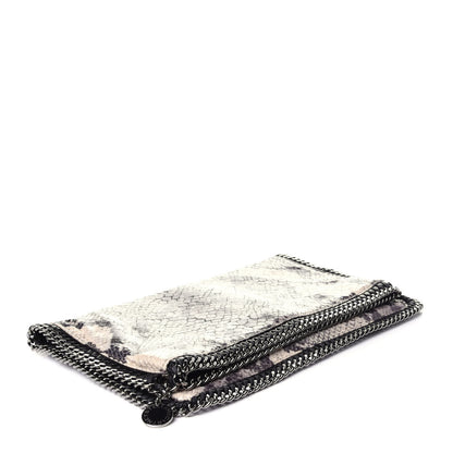Stella McCartney Eco Python Falabella Fold Over Clutch Grey 4 of 12