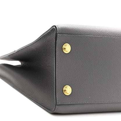 Louis Vuitton Taurillon City Steamer MM Gris 8 of 9