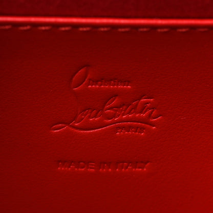 Christian Louboutin Satin Palmette Clutch Red 6 of 9