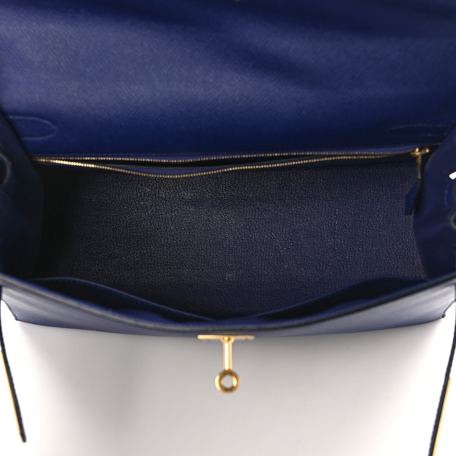 Hermes Epsom Kelly Sellier 32 Bleu Saphir 5 of 13