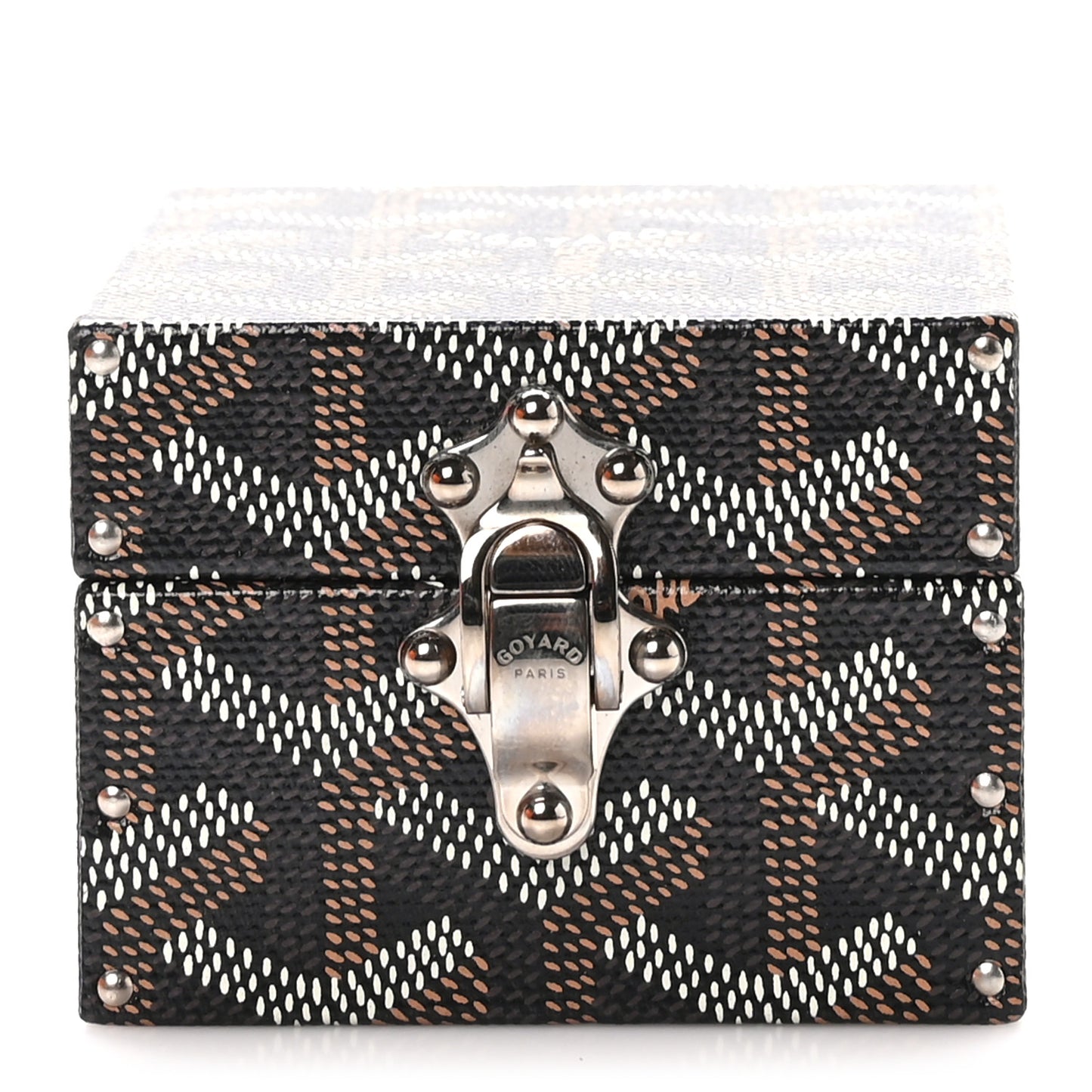 Goyardine Precious Metals Regence Mini Trunk Black