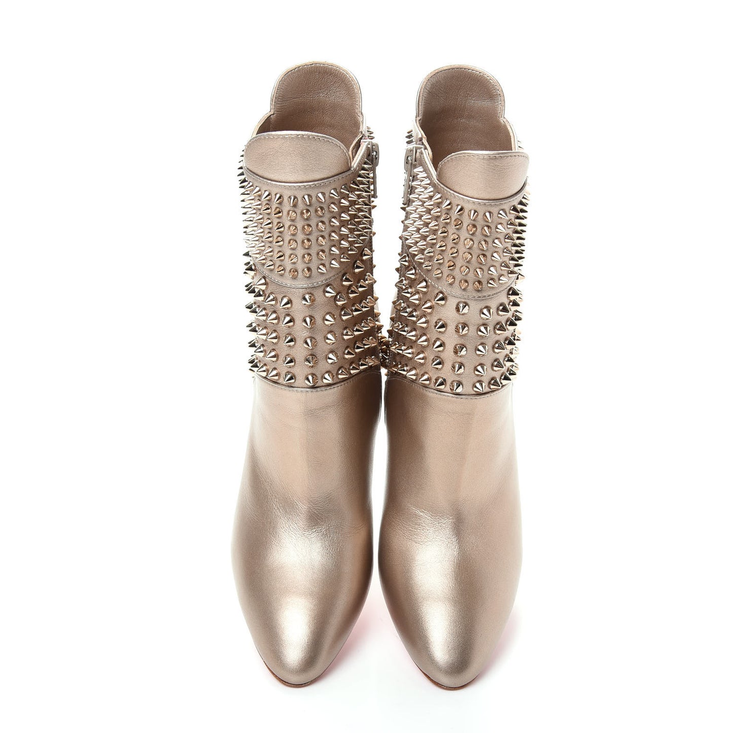 Calfskin Hongroise 85 Ankle Boots 37 Colombe