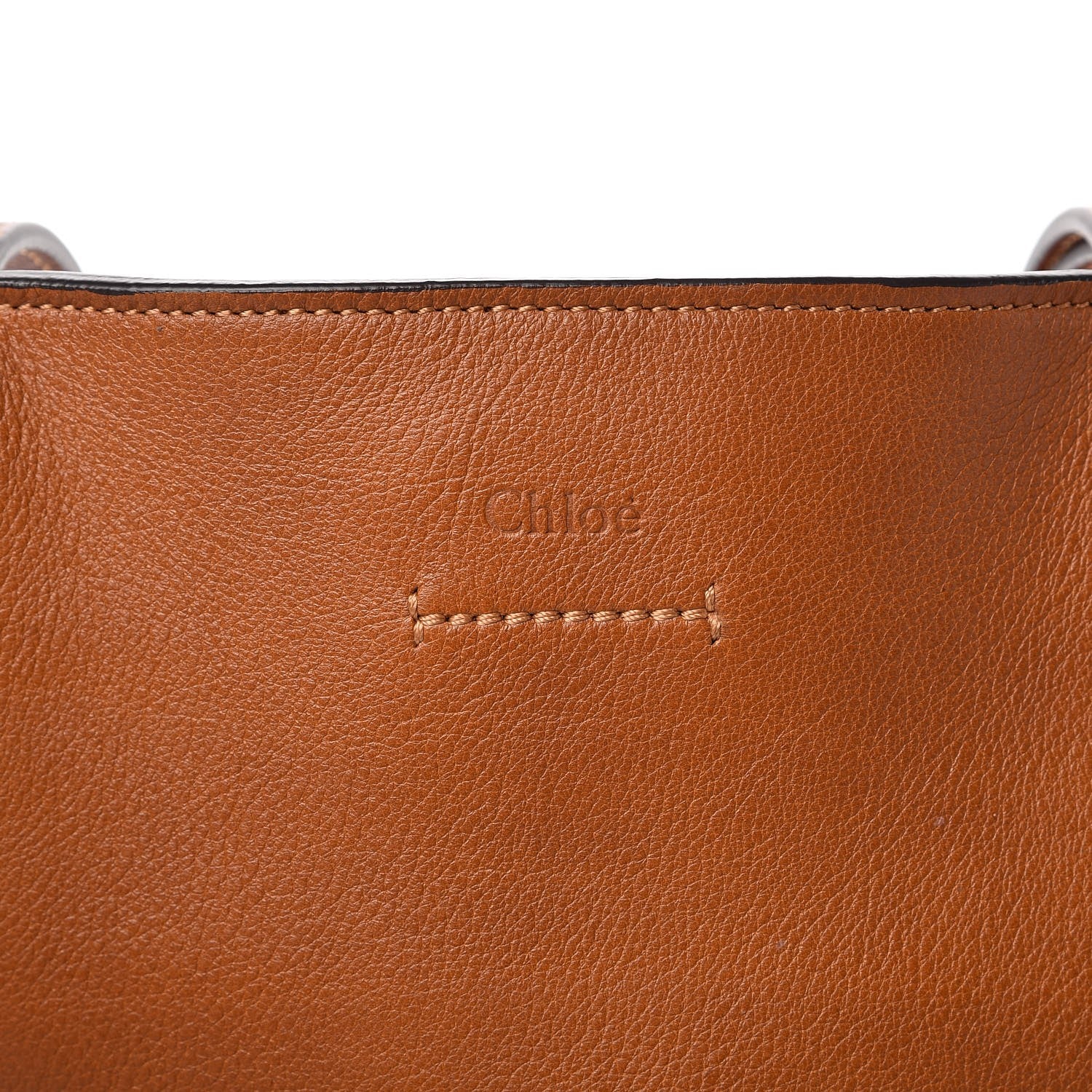 Chloe Smooth Calfskin Medium Milo Shopping Tote Caramel 6 of 9