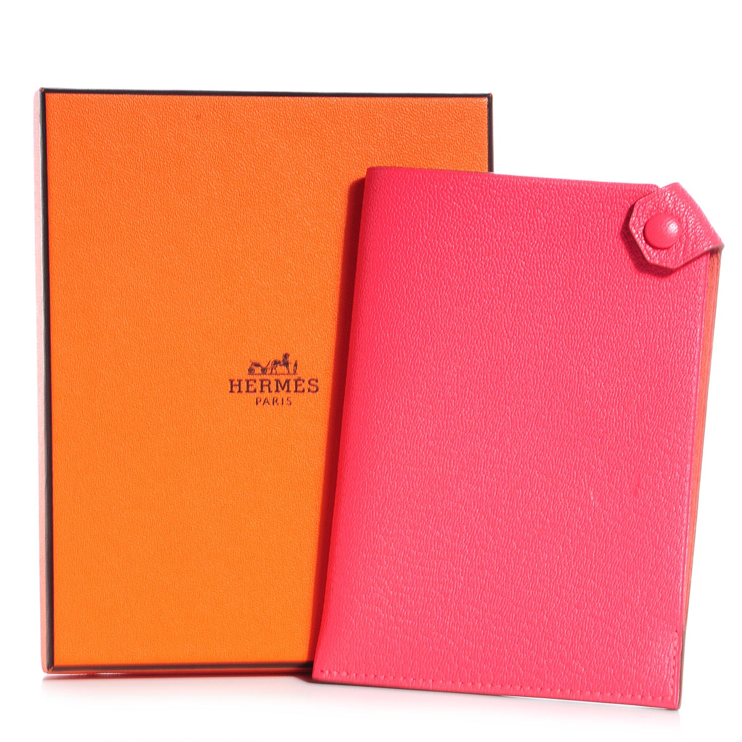 Chevre Mysore Tarmac PM Passport Holder Rose Lipstick
