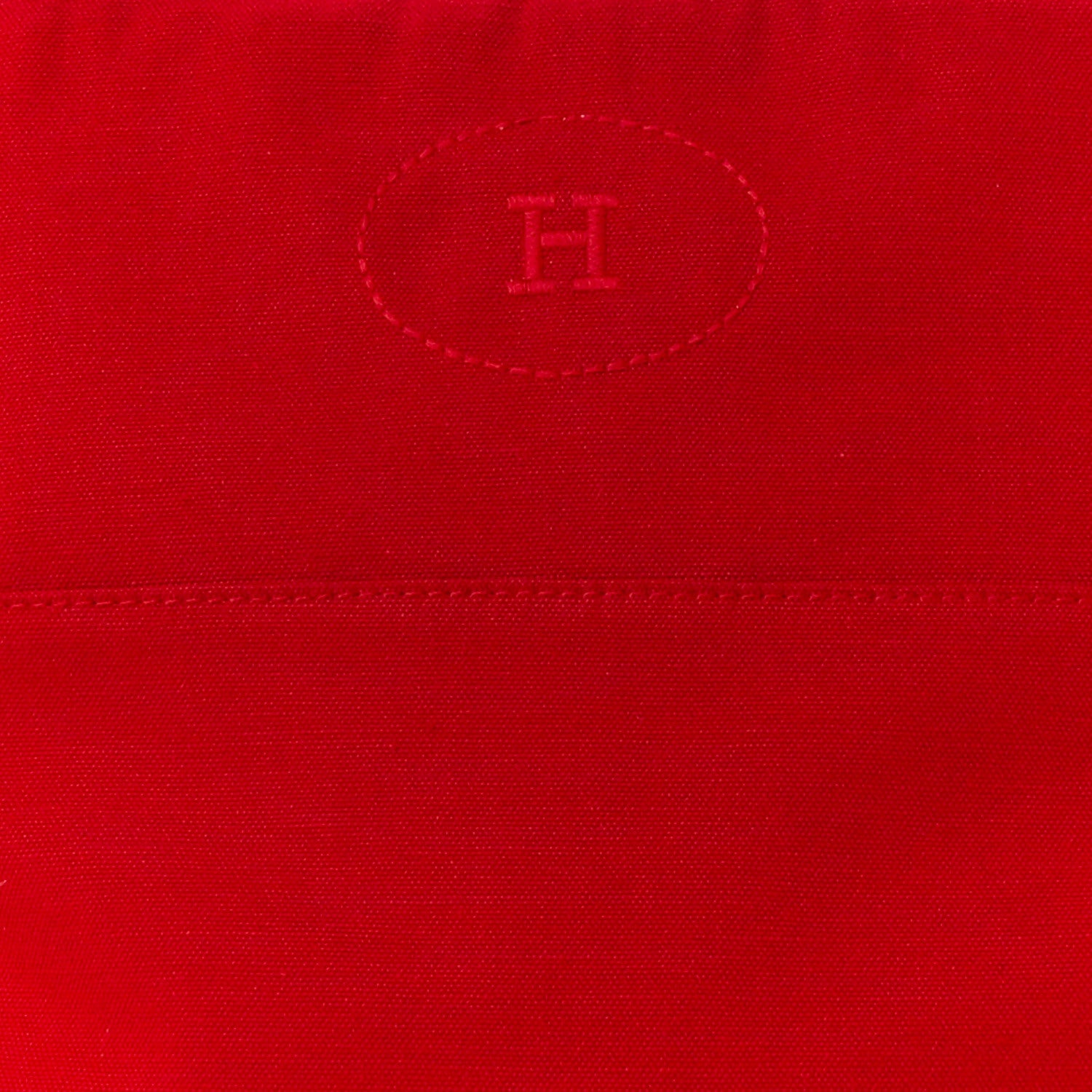 Hermes Cotton Bolide Travel Cosmetic Pouch Rouge 7 of 10