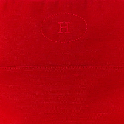 Hermes Cotton Bolide Travel Cosmetic Pouch Rouge 7 of 10