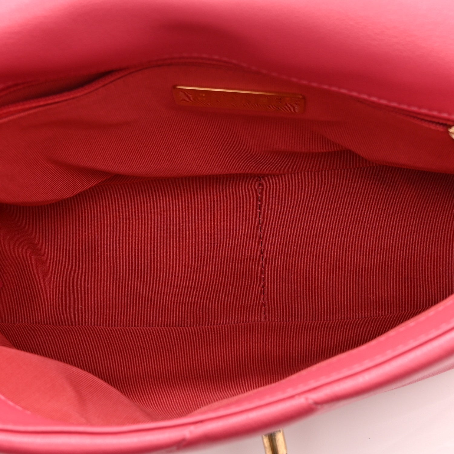 Chanel Goatskin Quilted Medium Chanel 19 Flap Dark Pink 5 of 10