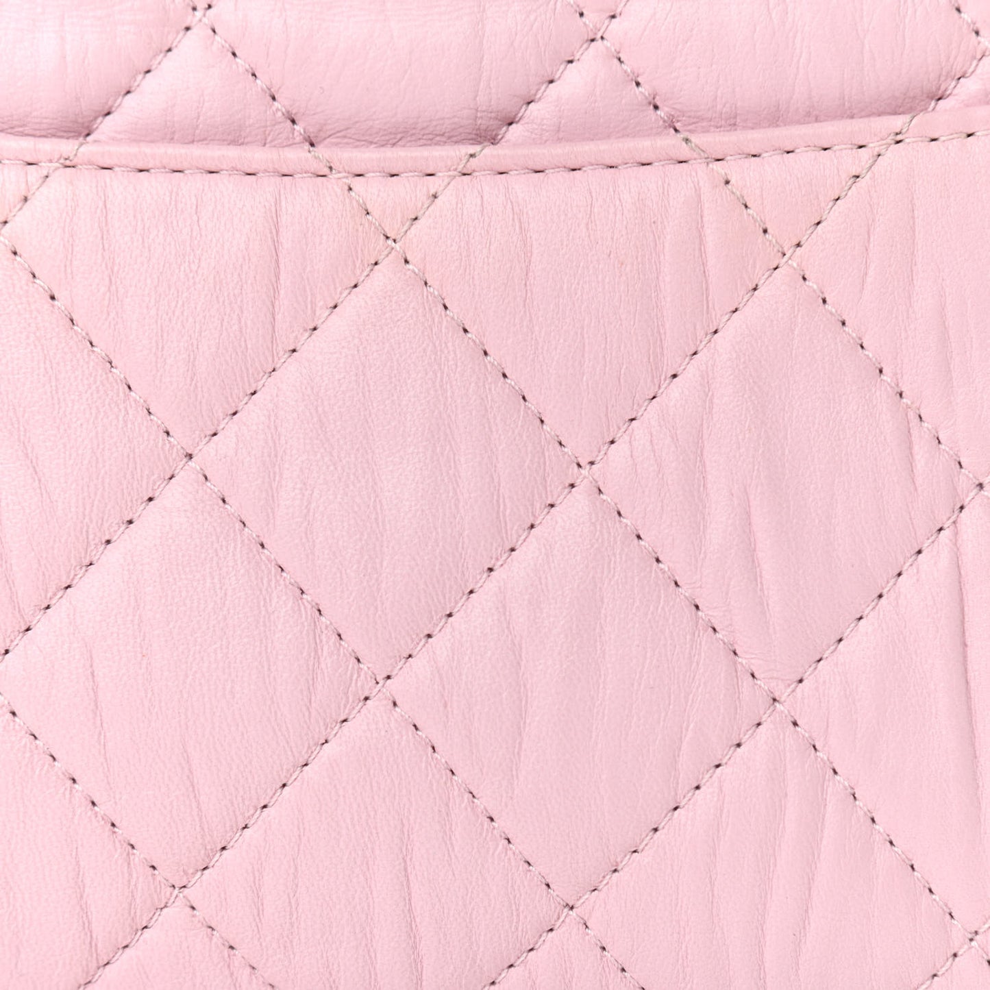 Crumpled Lambskin Quilted Small CC Links Top Handle Flap Light Pink