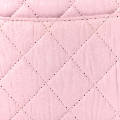 Chanel Crumpled Lambskin Quilted Small CC Links Top Handle Flap Light Pink 11 of 11