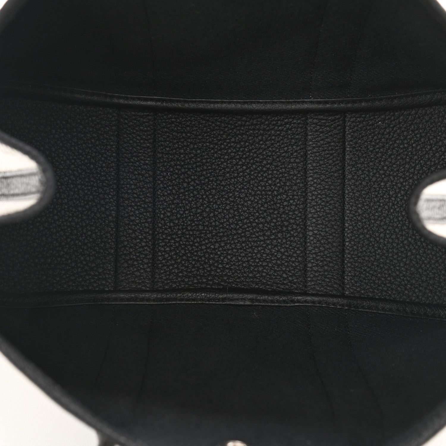 Hermes Twill H Negonda Garden Party 30 TPM Tote Ecru Black 5 of 10
