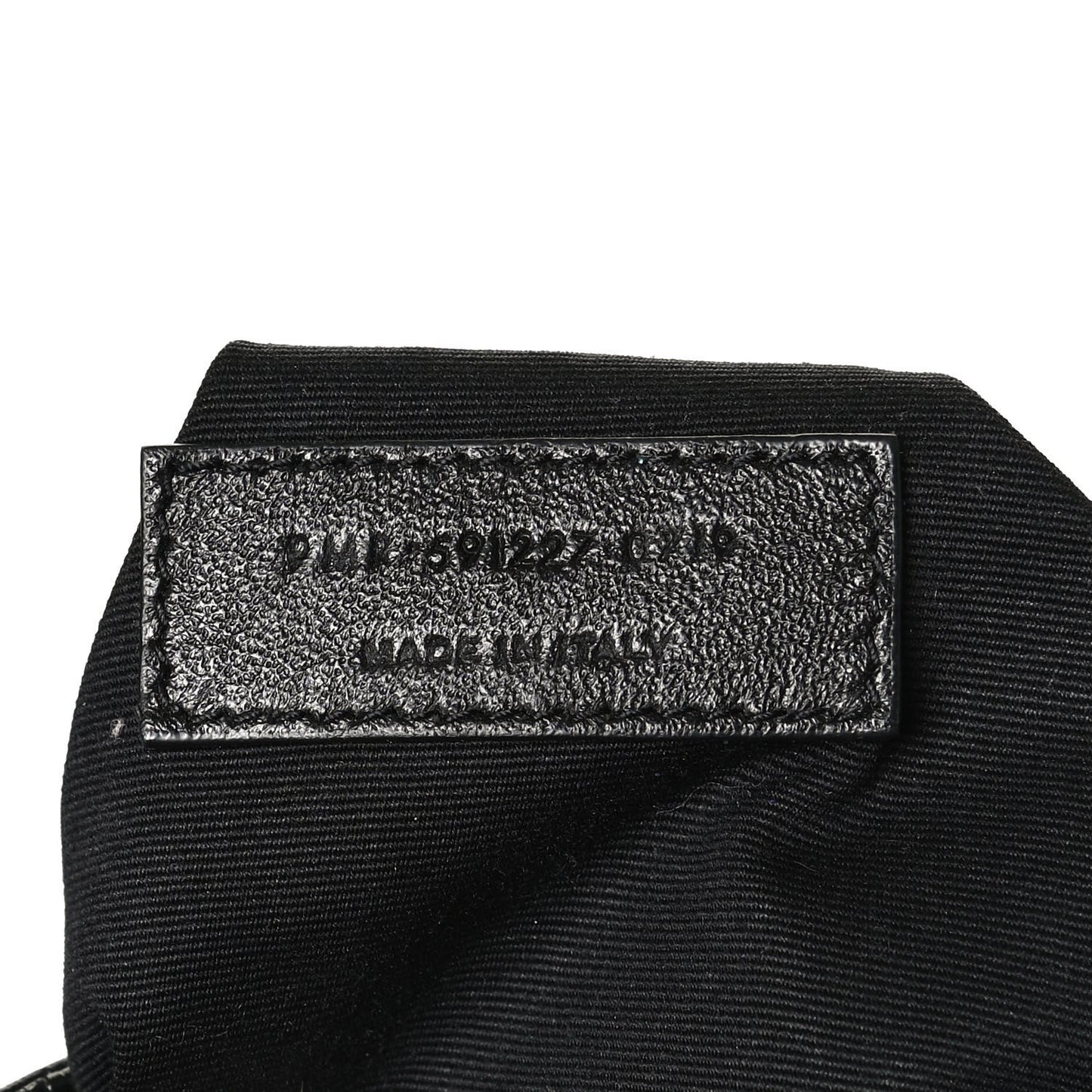 Calfskin Crocodile Embossed Monogram Large Niki Shopping Bag Black