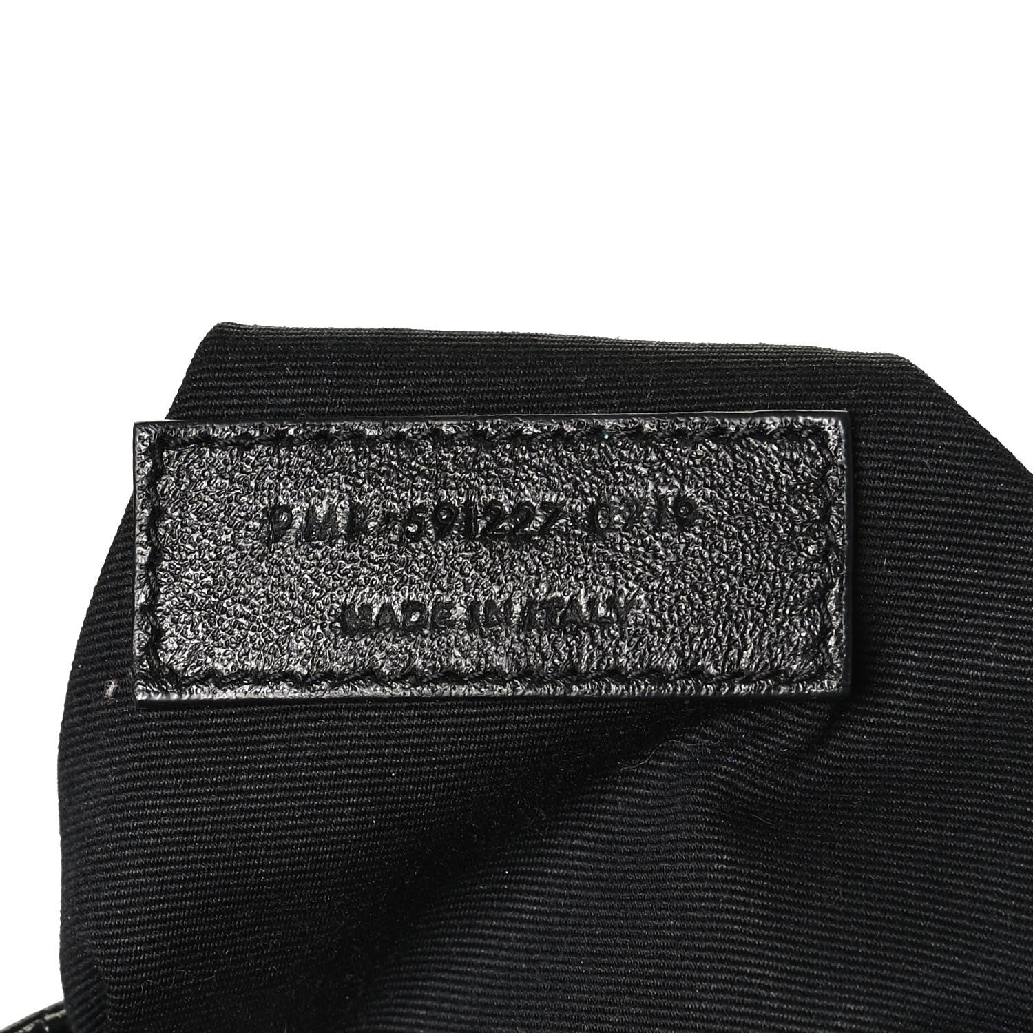 Saint Laurent Calfskin Crocodile Embossed Monogram Large Niki Shopping Bag Black 7 of 10