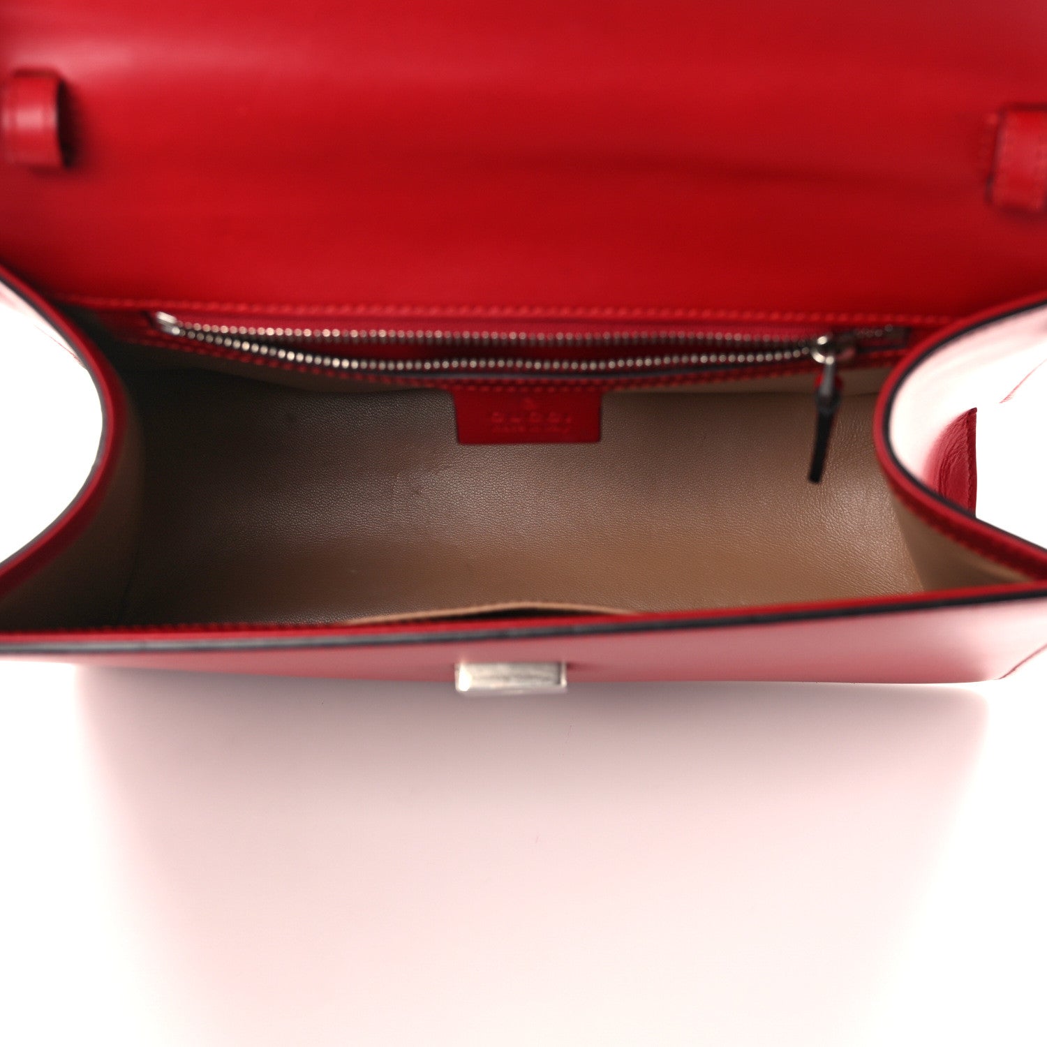 Gucci Calfskin Snakeskin Small Lilith Top Handle Bag Red 5 of 12