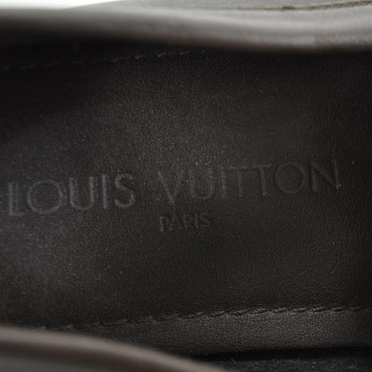 Louis Vuitton Mens Leather Zen Driving Loafers 6 Dark Brown 6 of 7