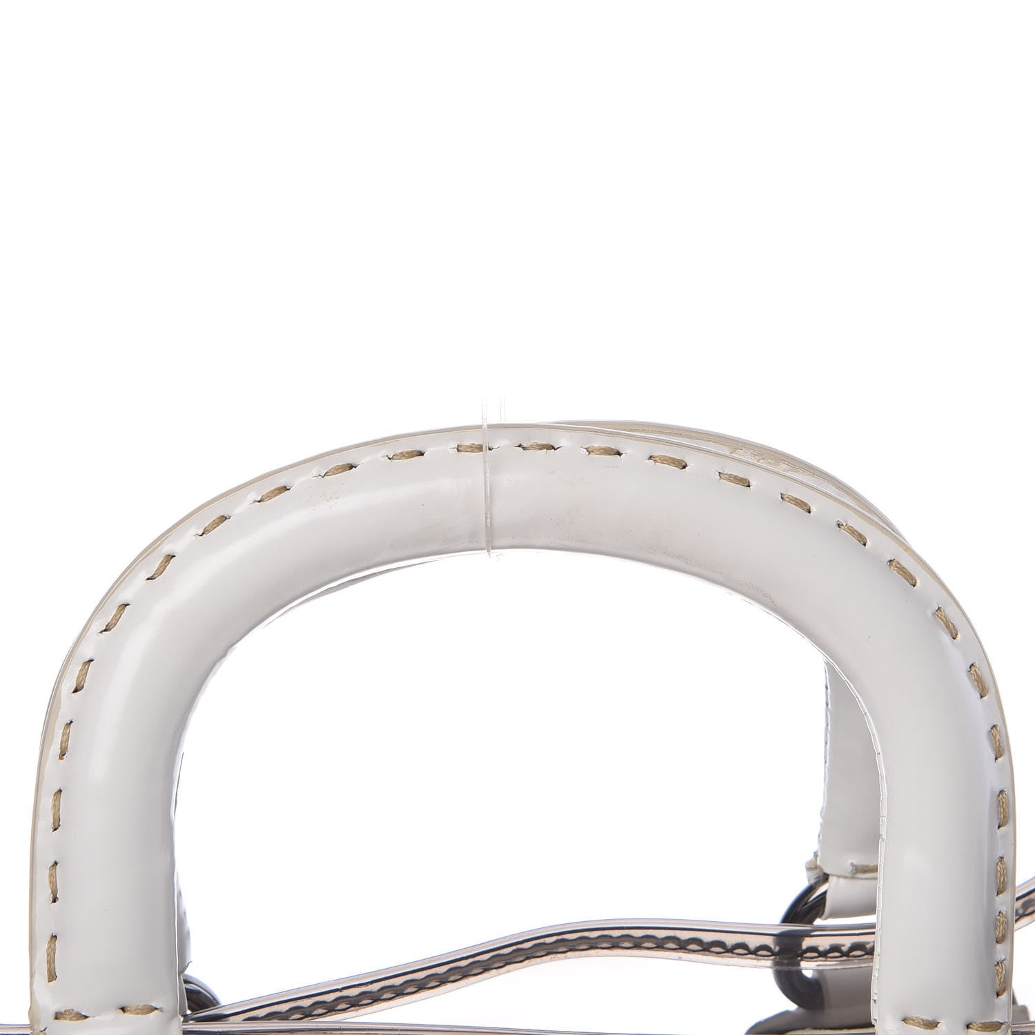 Prada Vinyl Calfskin Tote Transparent White 14 of 20