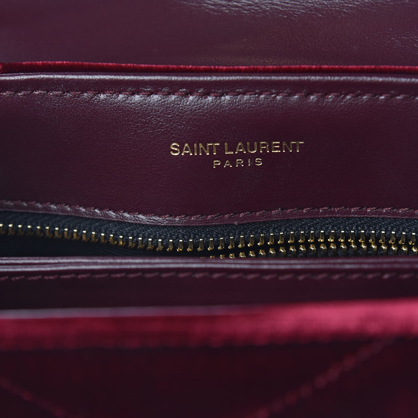 Velvet Y Quilted Monogram Toy Loulou Crossbody Bag French Burgundy