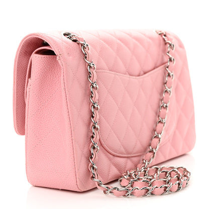 Chanel Caviar Quilted Medium Double Flap Pink 3 of 15
