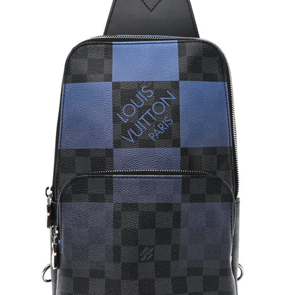 Louis Vuitton Damier Graphite Giant Avenue Sling Backpack Blue 8 of 10