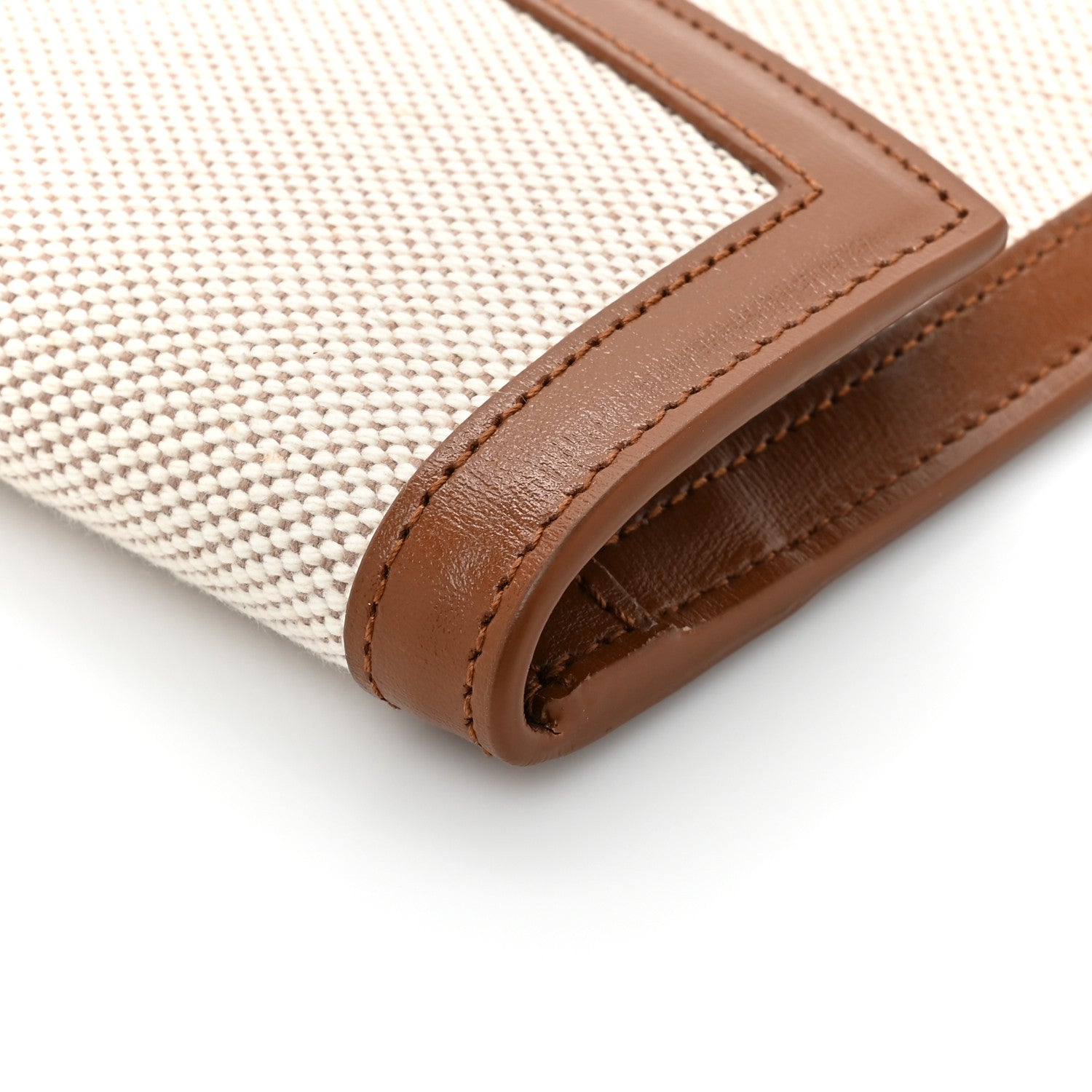 Saint Laurent Canvas Uptown Pouch Natural Beige Brick 11 of 11