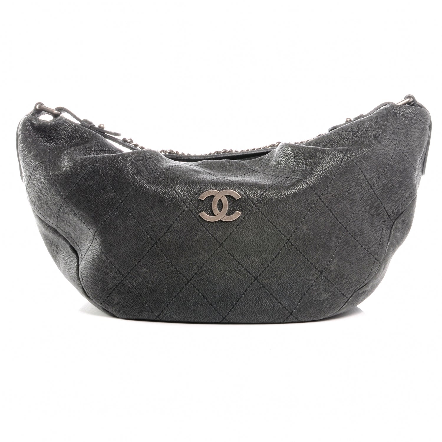 Chanel Caviar Large Outdoor Hobo Black 1 of 7