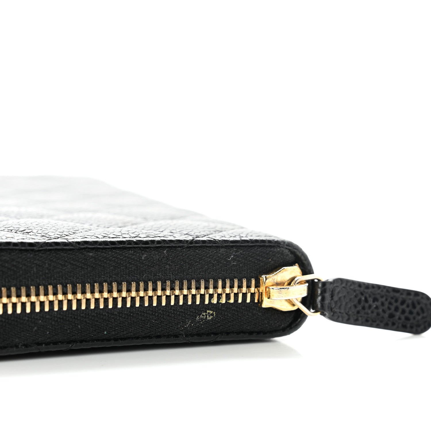 Chanel Caviar Quilted Large Gusset Zip Around Wallet Black 10 of 10