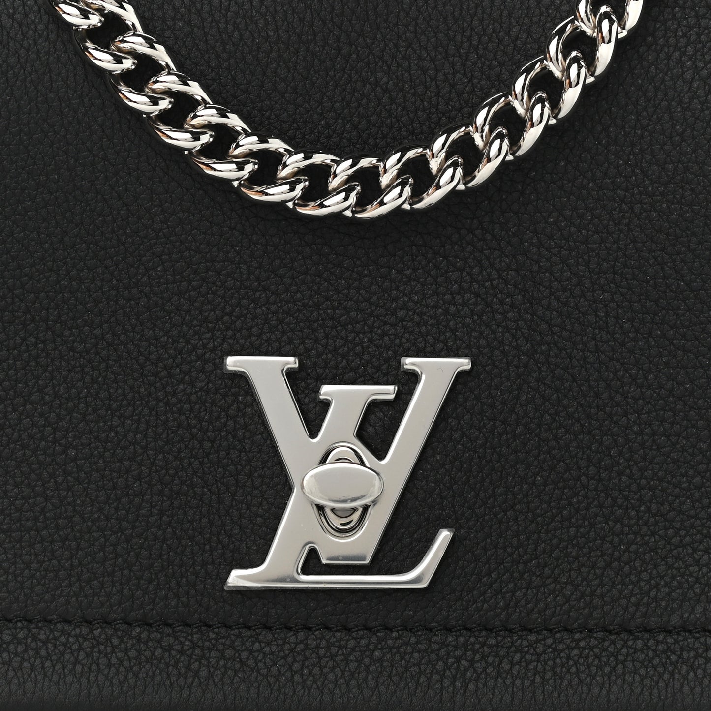 Calfskin Lockme II Chain Bag BB Black