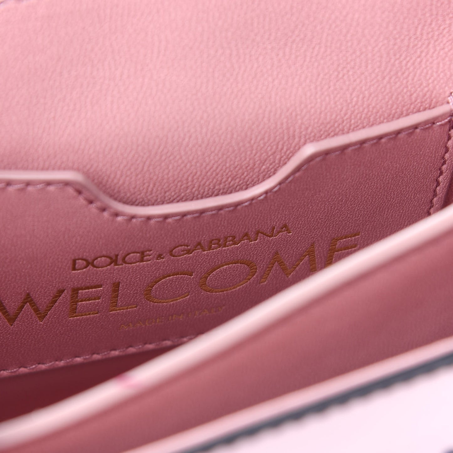 Calfskin Graffiti Printed Welcome Satchel Pink Black