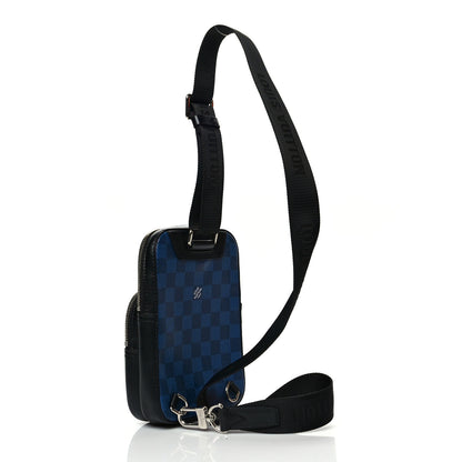Louis Vuitton Damier Graphite 3D Amazone Sling Bag Navy Black 3 of 10
