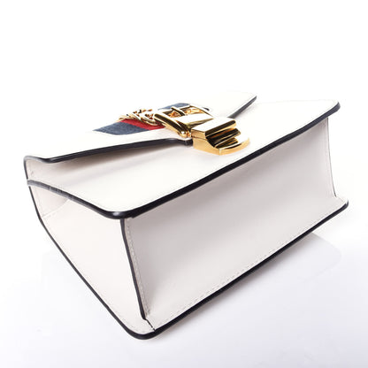 Gucci Calfskin Mini Sylvie Chain Shoulder Bag White 4 of 9