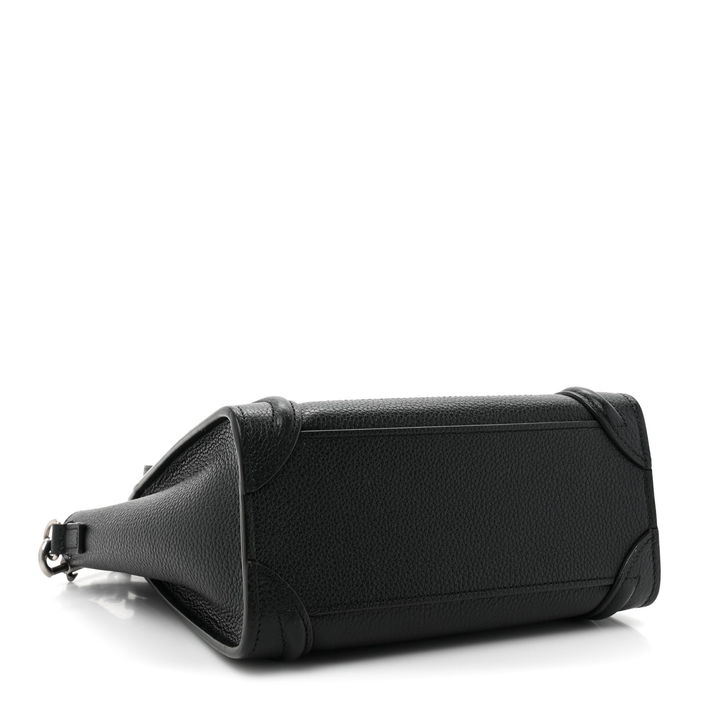 Drummed Calfskin Nano Luggage Black